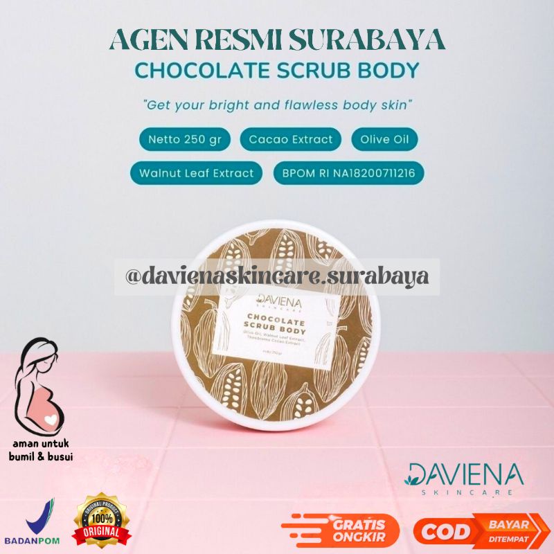 BODY SCRUB CHOCOLATE | DAVIENA SKINCARE | DAVINA