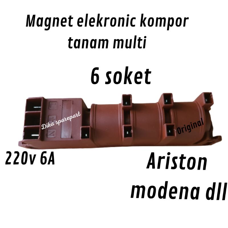 magnet kompor tanam 220v 6A 6soket