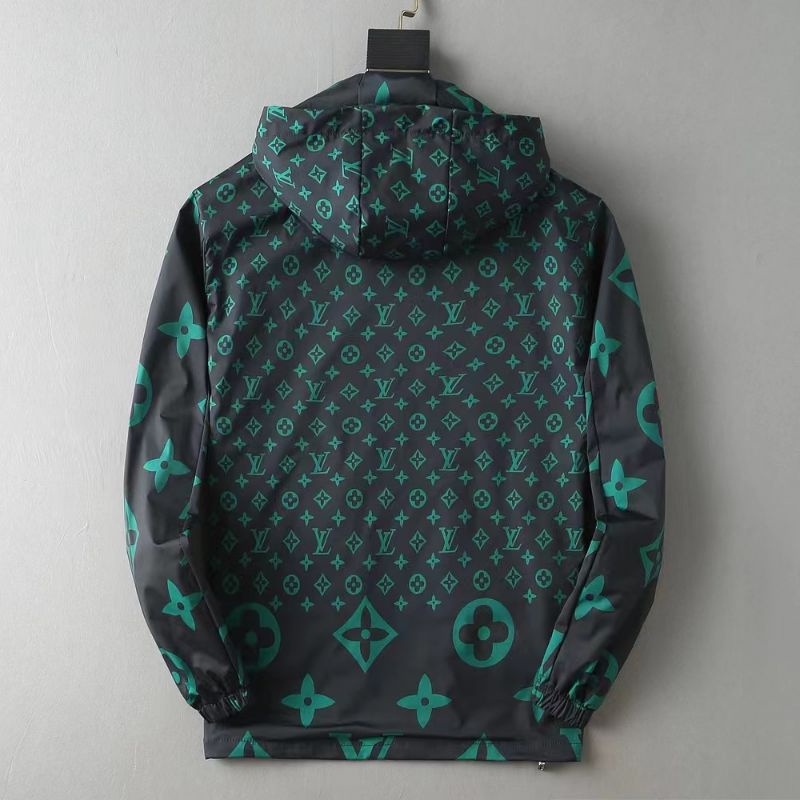 jaket cowok parasut lv jacket hoodie pria branded mirror terbaru p1shoes