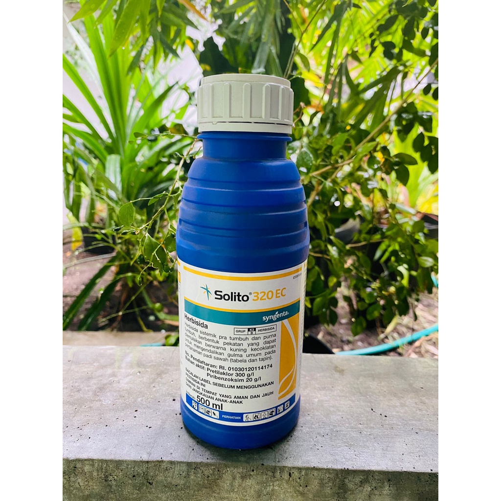 Herbisida sistemik pra & purna tumbuh padi SOLITO 320EC kemasan 500ml dari ROYAL AGRO