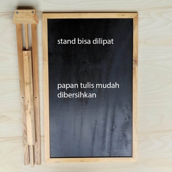 

Papan Tulis Kapur Hitam Blackboard Papan Ukuran 50 X 80 Standing 80 [Populer]