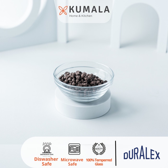 Duralex Mangkuk Lys Stackable Bowl 14Cm 500Ml - Set Of 4