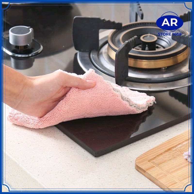 AR-Kain Lap Anti Minyak Microfiber / Kain Lap Microfiber / Kain Lap Dapur