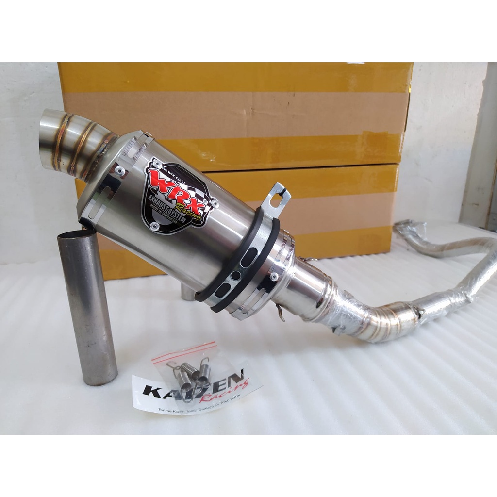 Knalpot WRX Trioval Short Pcx Adv Vario 160 150 125 110 New Keyless Led Fi Techno Bohlam Beat Deluxe