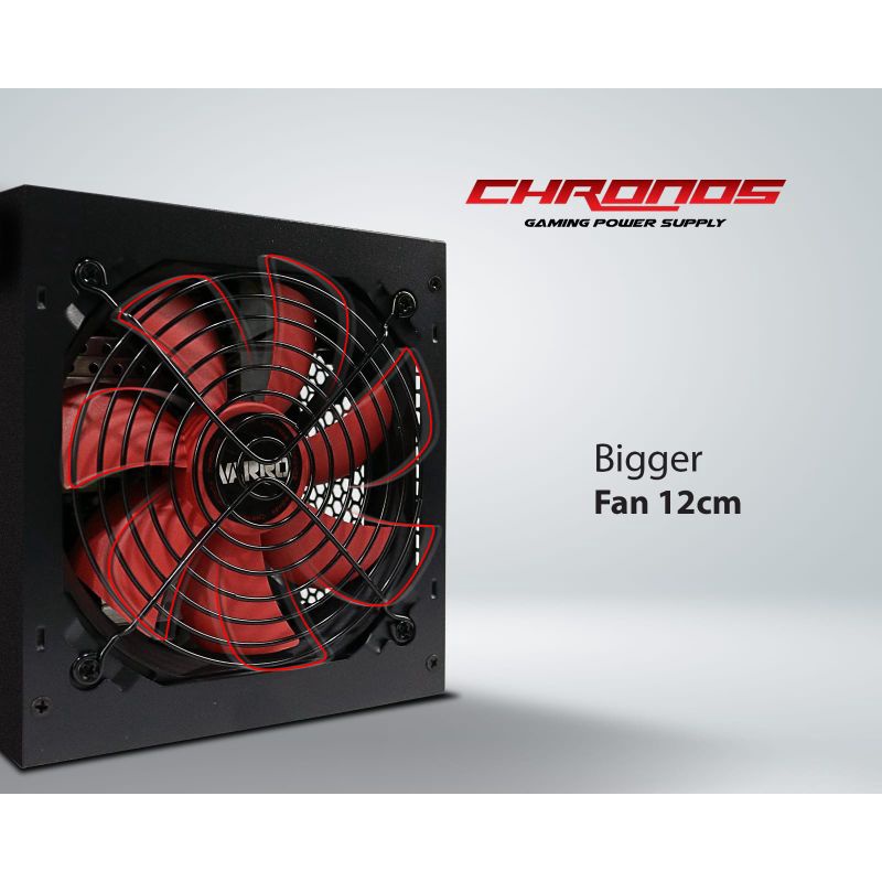 Power Supply Varro Chronos 500Watt Gaming Kabel Flat