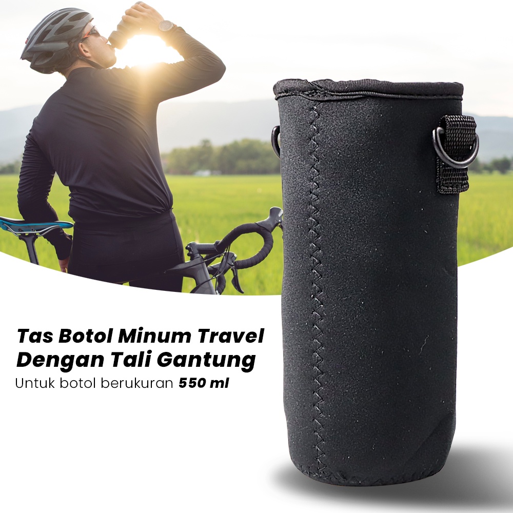 Tas Kantong Botol Minum Travel Outdoor Model Militer Survival Bottle