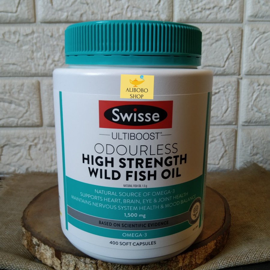 SWISSE ULTIBOOST ODOURLESS HIGH STRENGTH WILD FISH OIL 400 CAPSULES