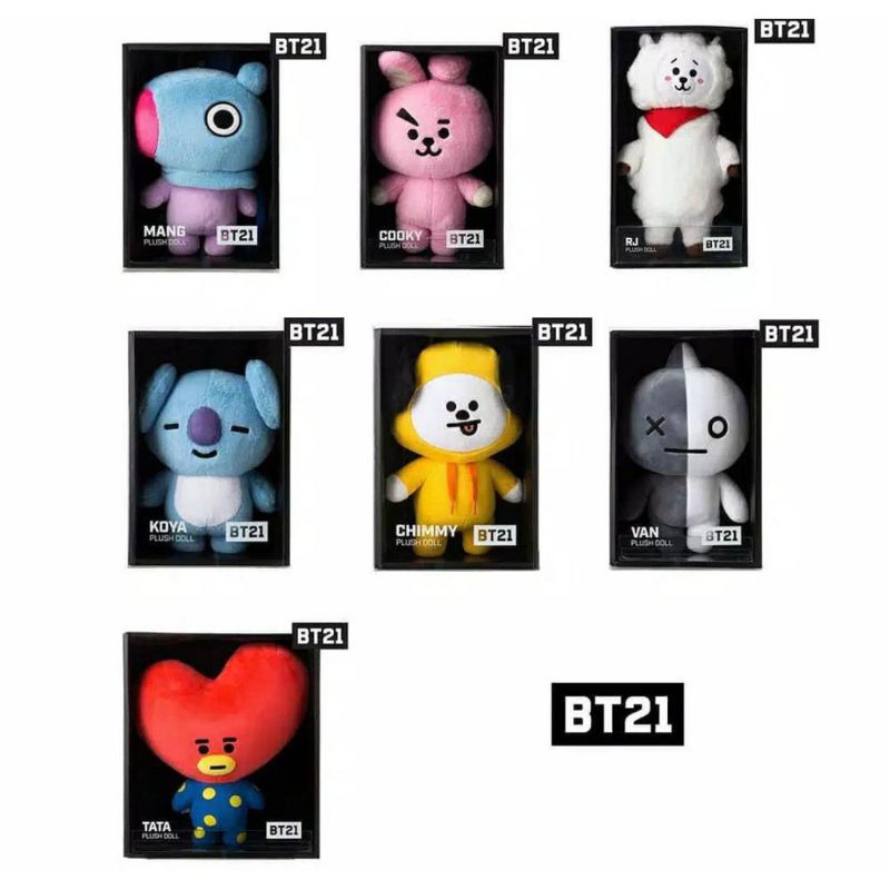 Boneka BTS BT21 Full Body Lucu Dan Imut Chimmy Koya Tata Rj Cooky Mang Van lucu cocok hadiah