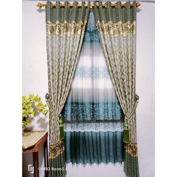 gorden jendela gorden pintu minimalis motif mewah import premium