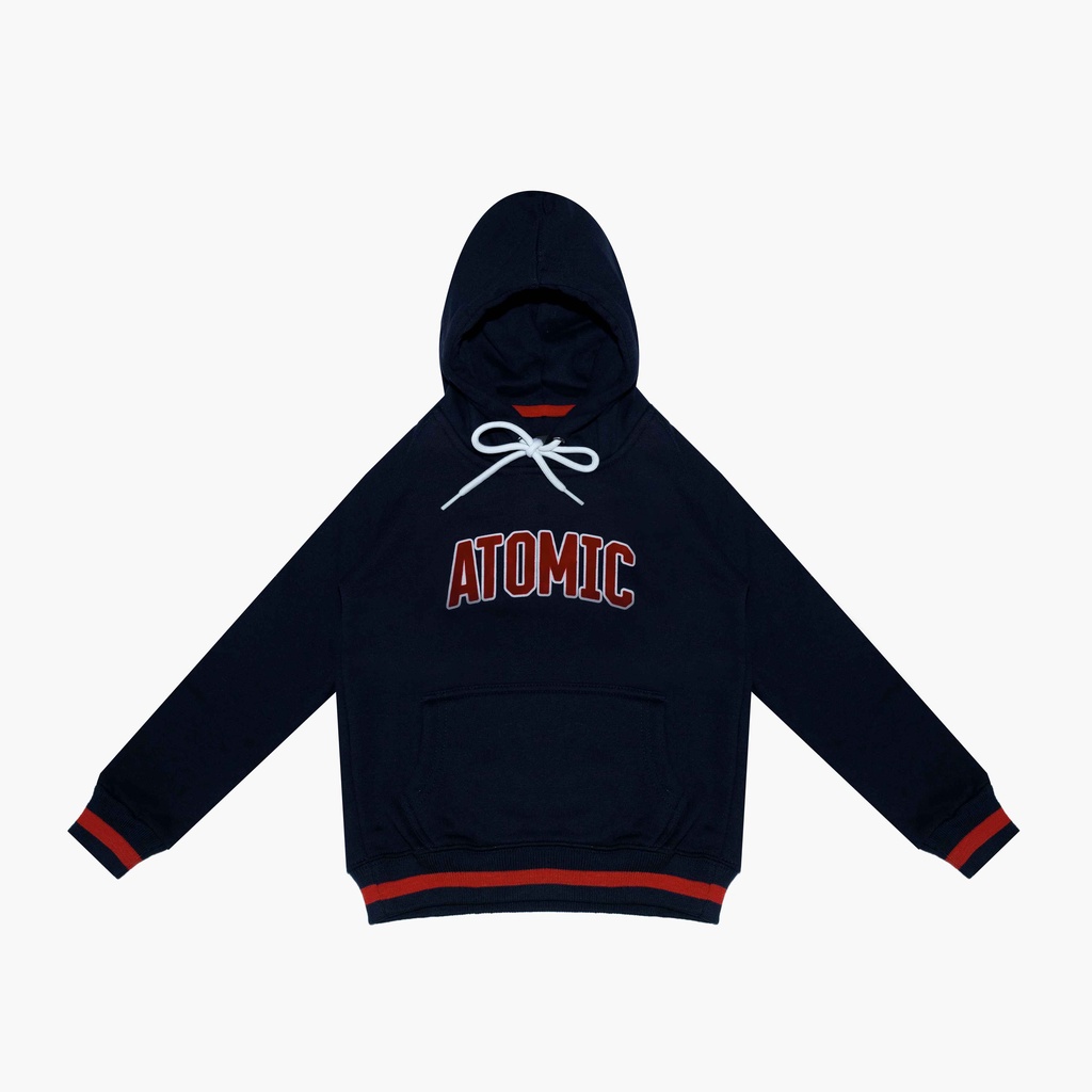 Atomic Kiddz Jaket Sweater Hoodie Anak Laki Perempuan - The Based Biru Navy Bahan Tebal