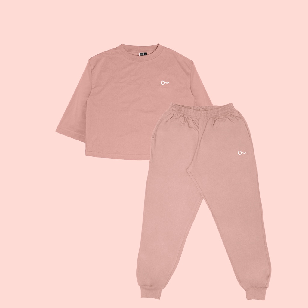 Bundling Active Set (Long Pants + Oversize Crop Top)