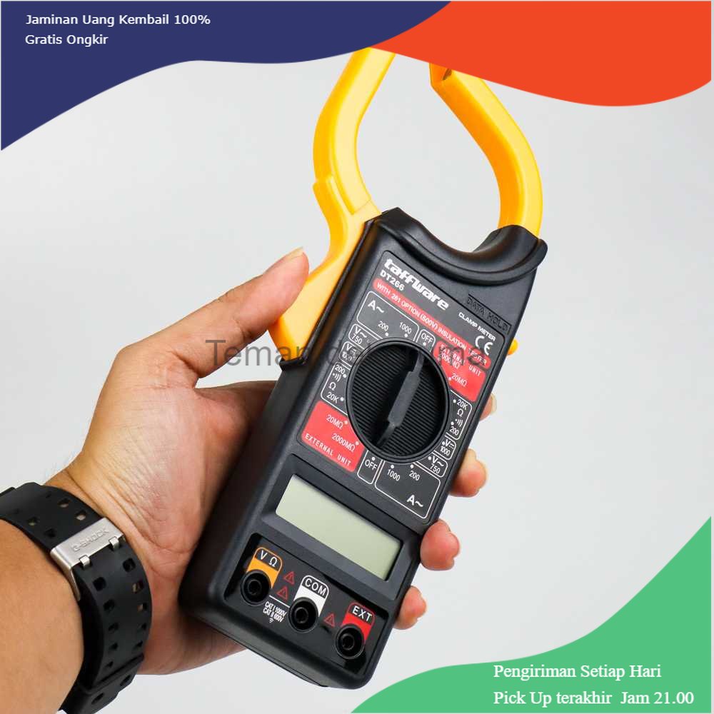 TD - PR2 Taffware Digital Clamp Multimeter Tang Ampere - DT266