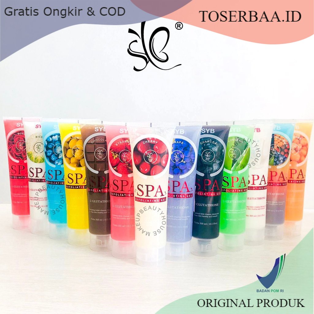 Jual SYB Spa Exfoliating Gel With LGlutathione 300ml SYB Body Spa