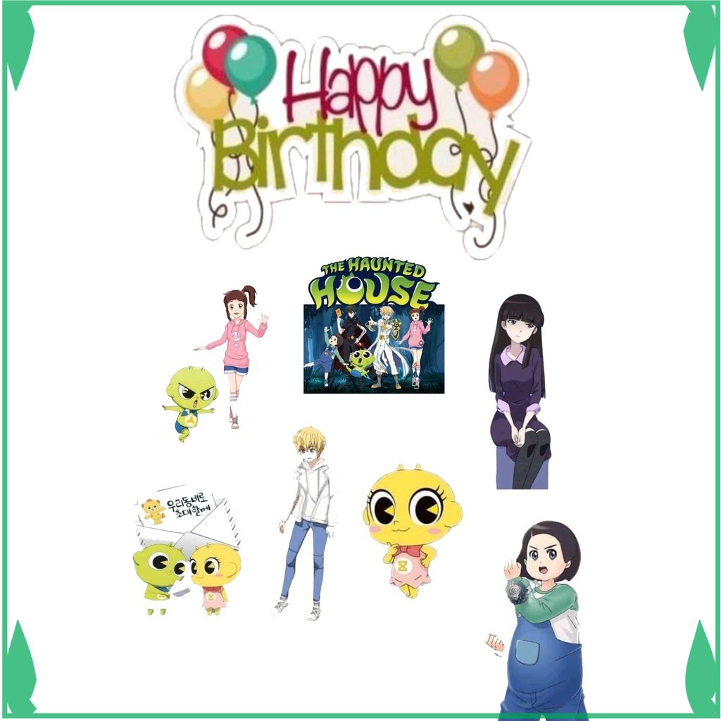 

TOPER KUE TOPPER CAKE ULANG TAHUN / HIASAN KUE SHINBI HOUSE FADHILSOUVENIR