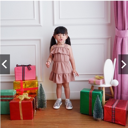 DRESS SABRINA TALI DUA SEXY BABY | Dress Sabrina baju anak perempuan