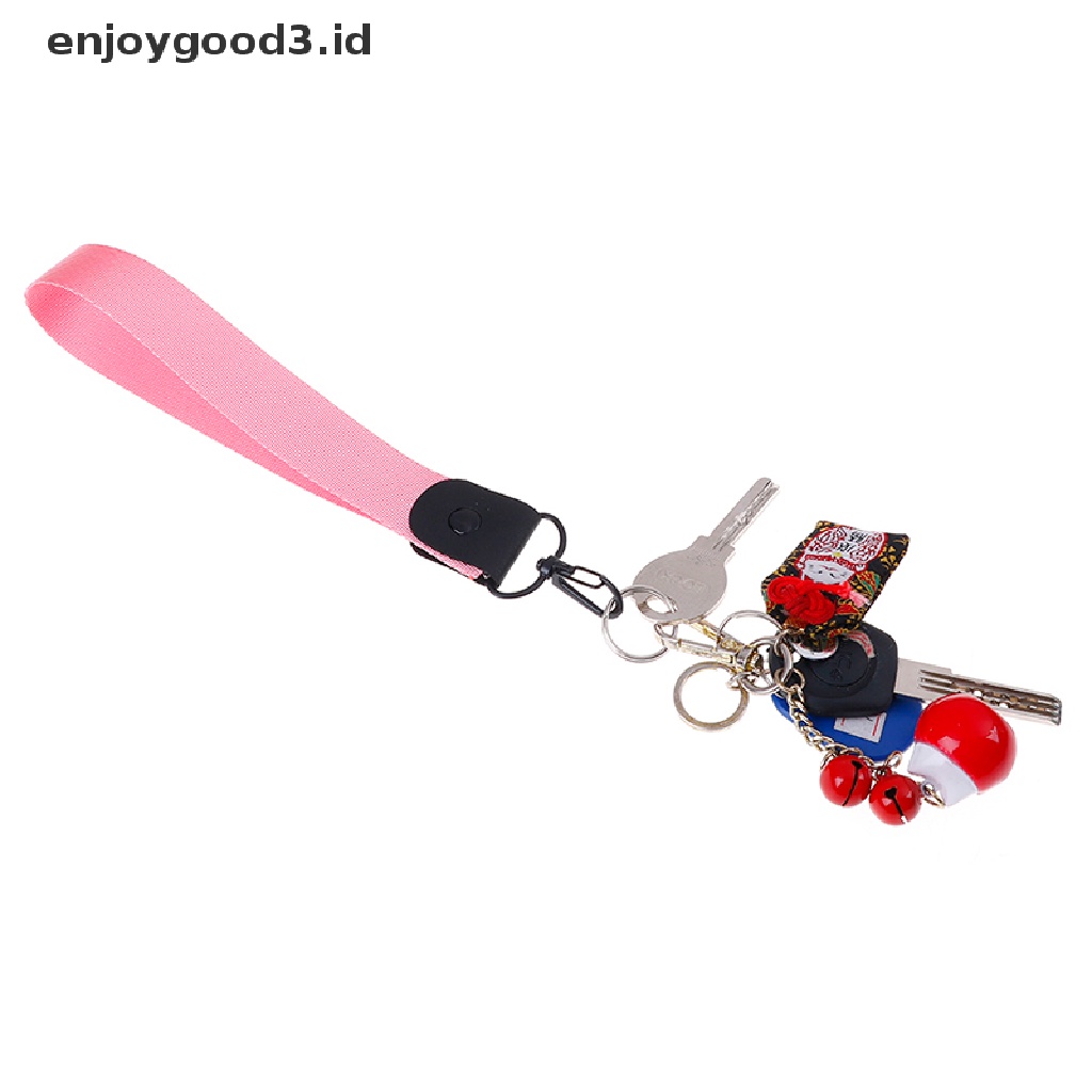 Tali Lanyard Gantung Leher Warna Solid Untuk Kartu ID