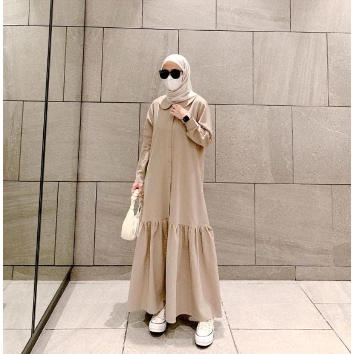 BEST SELLER -RAQILA  FASHION / GAMIS QUAIL MAXY / GAMIS DRESS WANITA TERBARU 2025/ GAMIS BAHAN RAYON