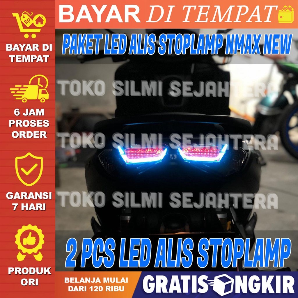 LED DRL LAMPU ALIS NMAX SEPASANG NON BINTIK LAMPU ALIS DRL LED ALL NEW NMAX 2020 2021 2022 FLEXSIBLE