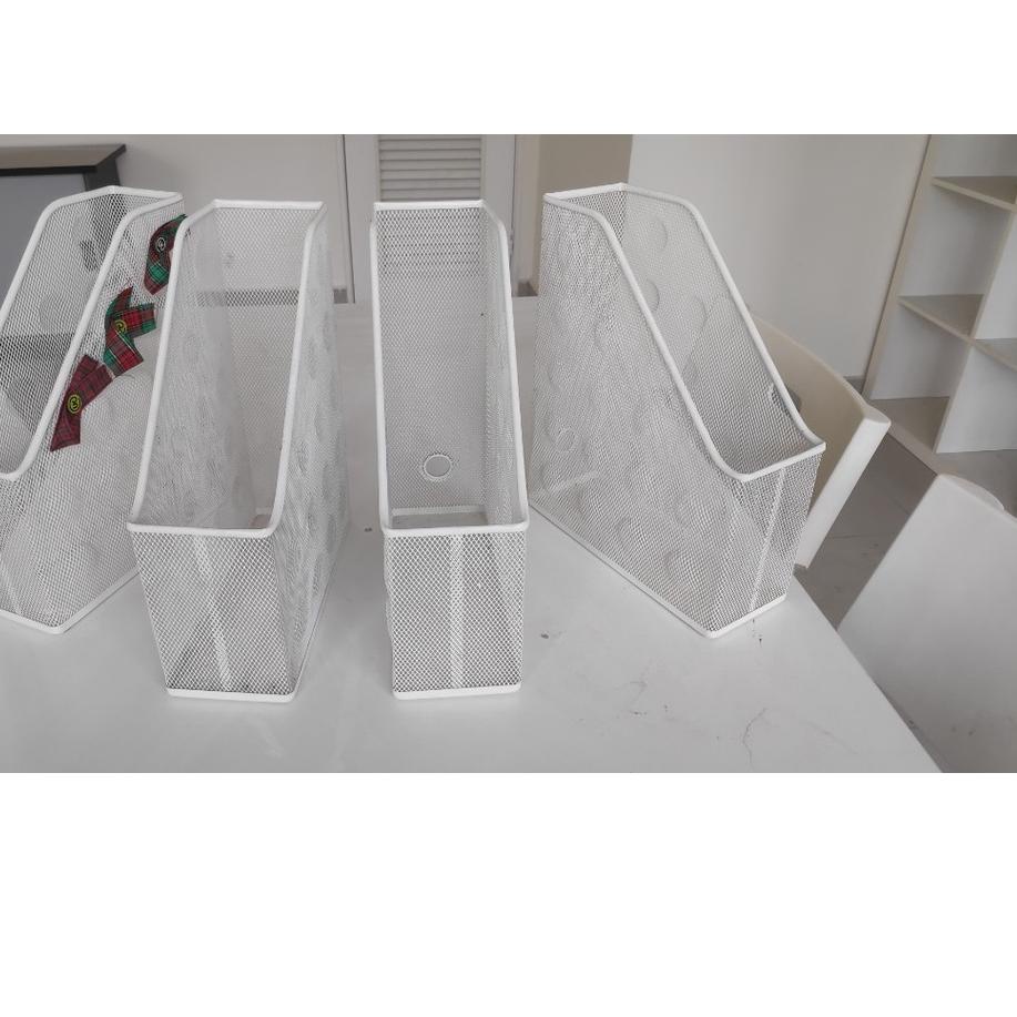 

Hot - File organizer set 2 pcs/ Box File Tempat Majalah Organizer Baja, DR1528 ✔