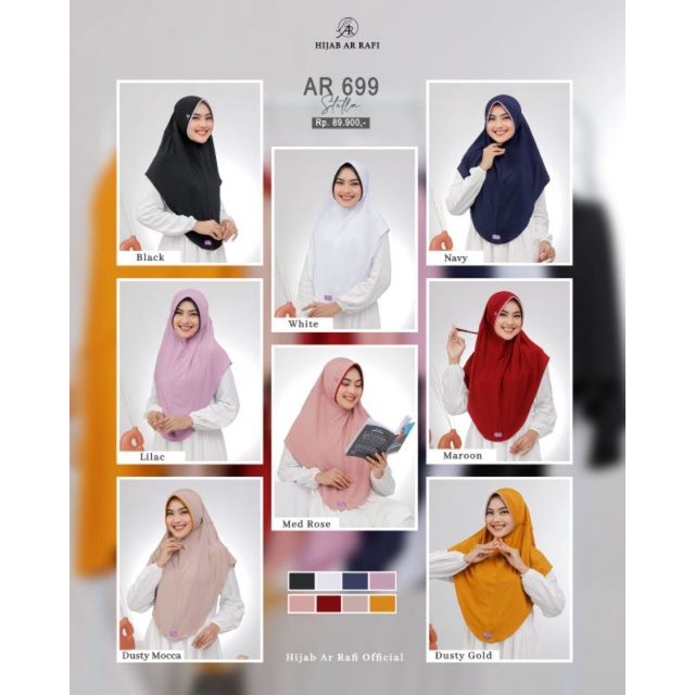 Terbaru Cod Hijab Tali serut  Belakang hidup Arrafi 699//Hijab Arrafi//Hijab Daily//Hijab Tali serut