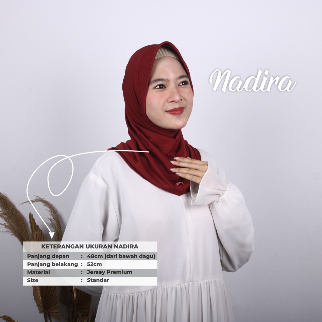 Paket Usaha Jilbab Instan Nadira Sport Hijab Sporty Olahraga Jersey Premium Shamira 20Pcs