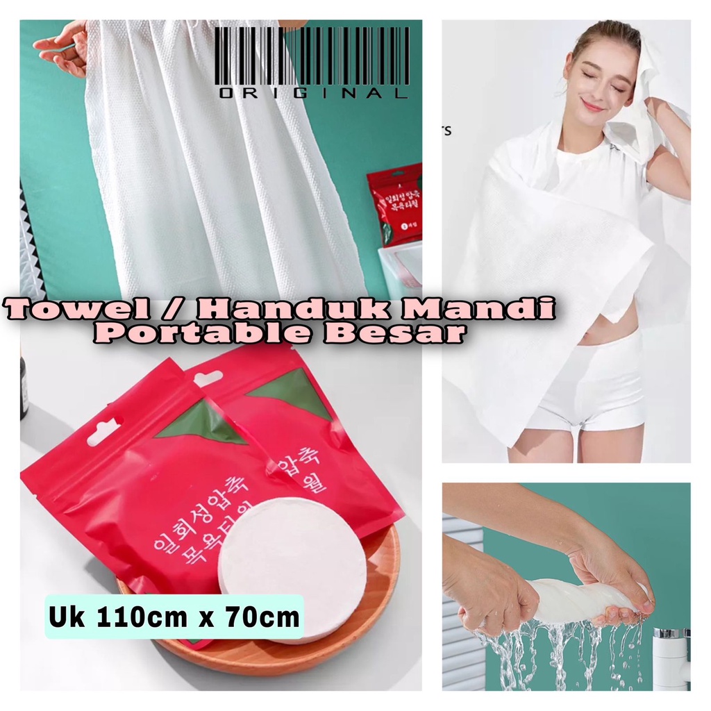 Handuk Travelling/Handuk besar untuk Travelling Handuk sekali pakai Handuk portable