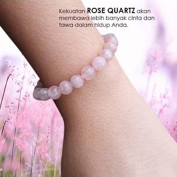 

Gelang Romantic Rose Quartz Stone (GBP25)