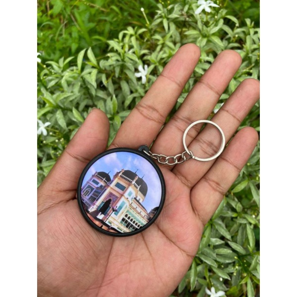 Gantungan Kunci 45 mm Timbal Balik | Gantungan Kunci Masjid Raya Medan