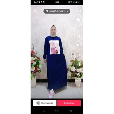 Gamis Motif Fashion Viral