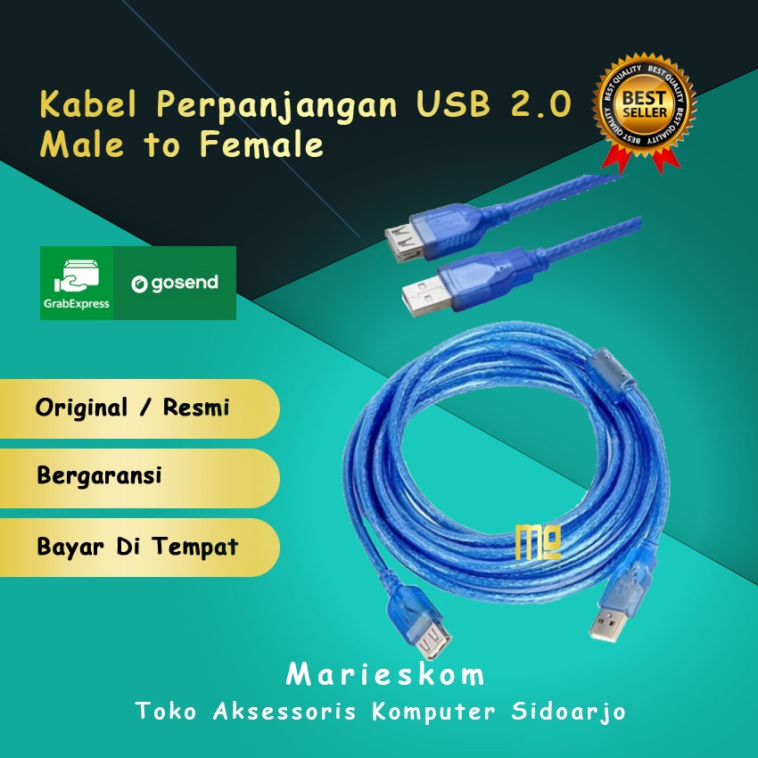 Jual Kabel Usb Perpanjangan Centro Male To Female Shopee Indonesia