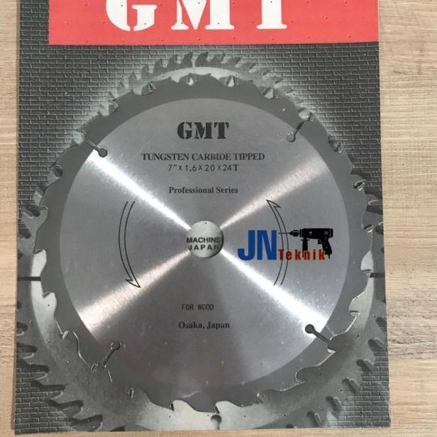 MATA GERGAJI POTONG KAYU GMT 7" × 24 T / MATA CIRCULAR SAW GMT 7 INCH