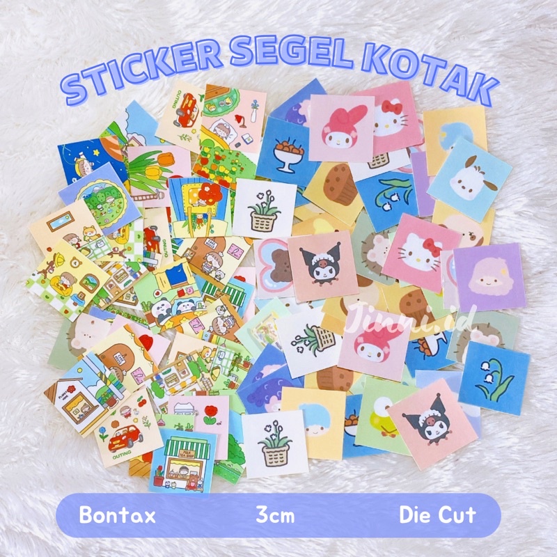 

[JINNI] 50pcs Sticker segel kotak aesthetic | sticker segel gemes