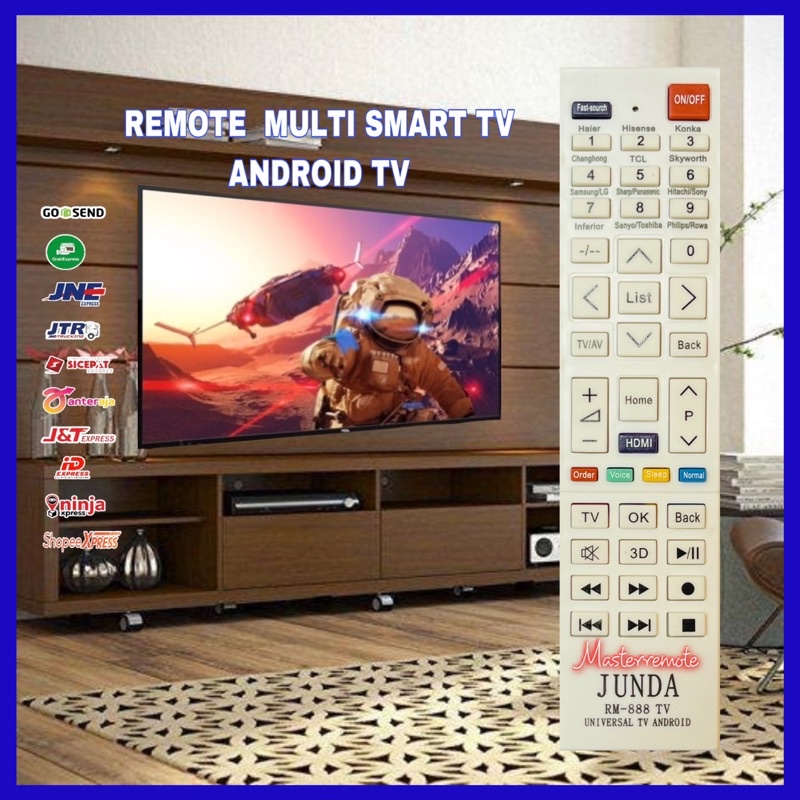 REMOT REMOTE SMART TV SANKEN / ICHIKO LCD LED JUNDA888 DUS
