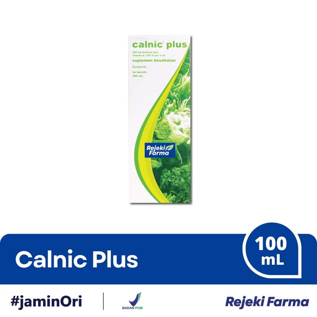 Calnic Plus + Suspensi Syrup 100 mL - Suplemen Sirup Anak 100mL
