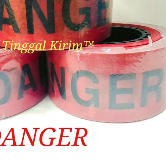 

police line barricade tape "DANGER" ukuran 3" x 300 meter