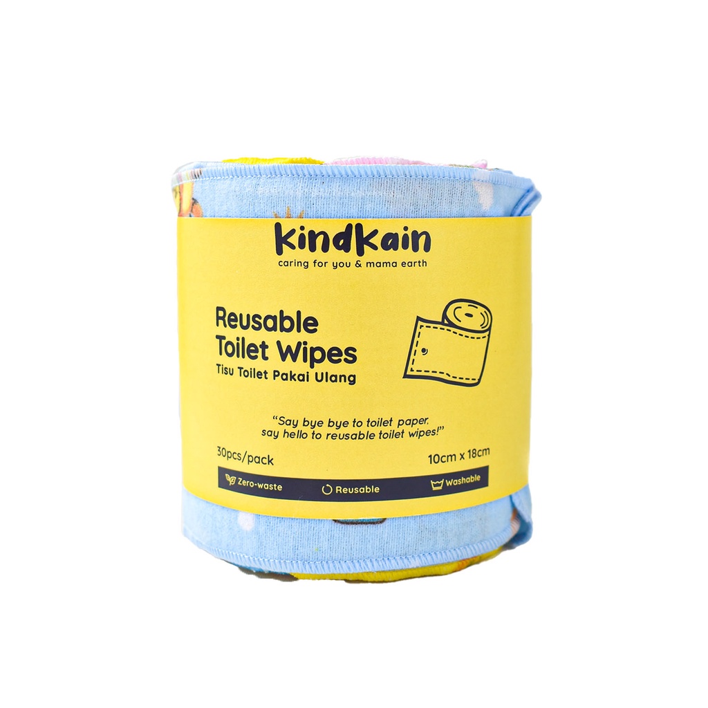 Kindkain Reusable Toilet Wipes / Tisu Toilet Pakai Ulang (10 x 18 cm)