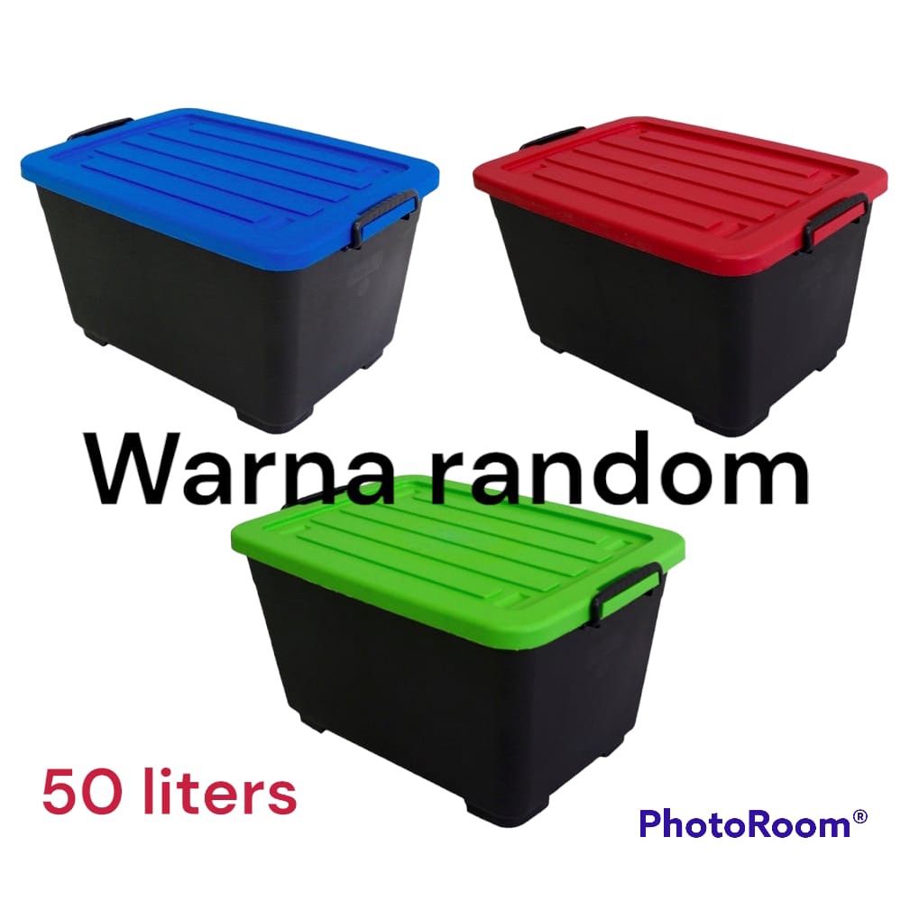 Container box 50 Liter Boxer Hitam