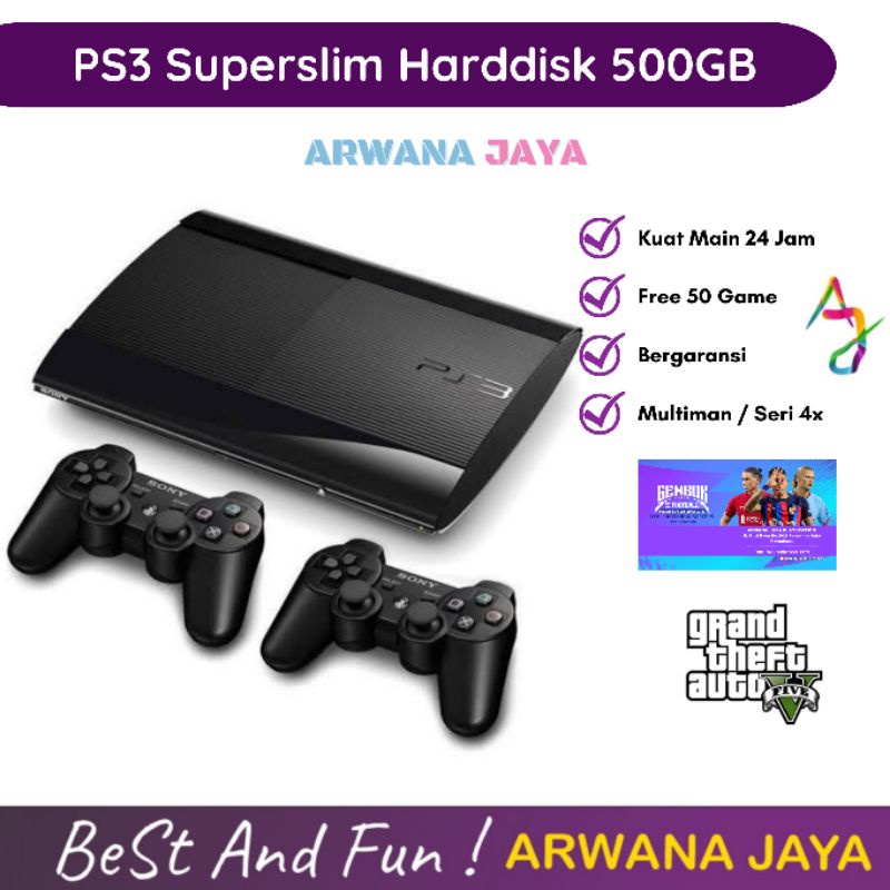 PS3 SUPERSLIM HDD 120GB / 250GB / 320GB / 500GB