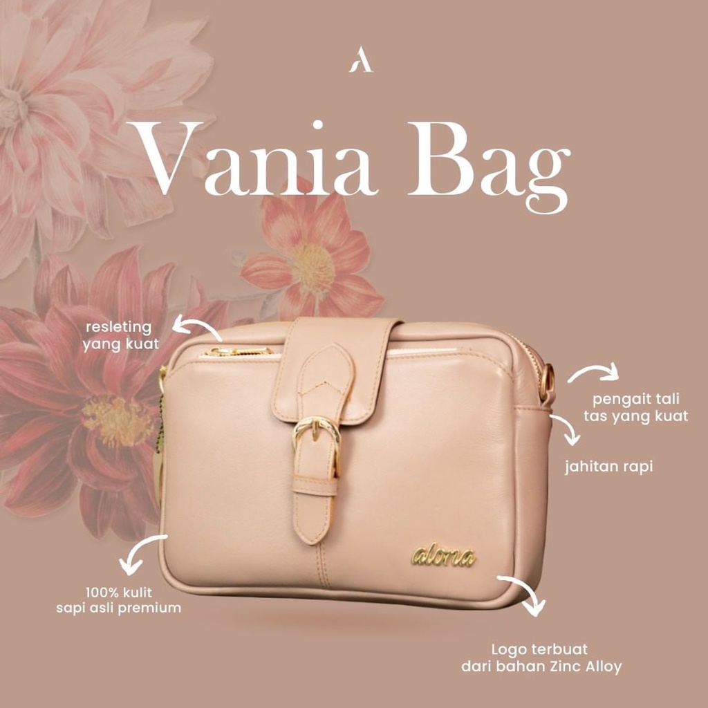 Sling Bag Wanita Kulit Waterproof Anti Air Murah Remaja Korean Syle Kekinian Terbaru Tas Cewek Soulder Bag Vintage Simple Elegant Tas Selempang Wanita Kulit Asli Vania Bag Murah Remaja Korea Kekinian Terbaru Sling Bag Korea