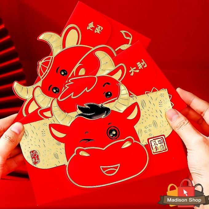 

BIG SALE HXT001 ANGPAO MERAH AMPLOP ISI 3 AMPAO KERBAU MERAH PANJANG AMPAU DISCOUNT