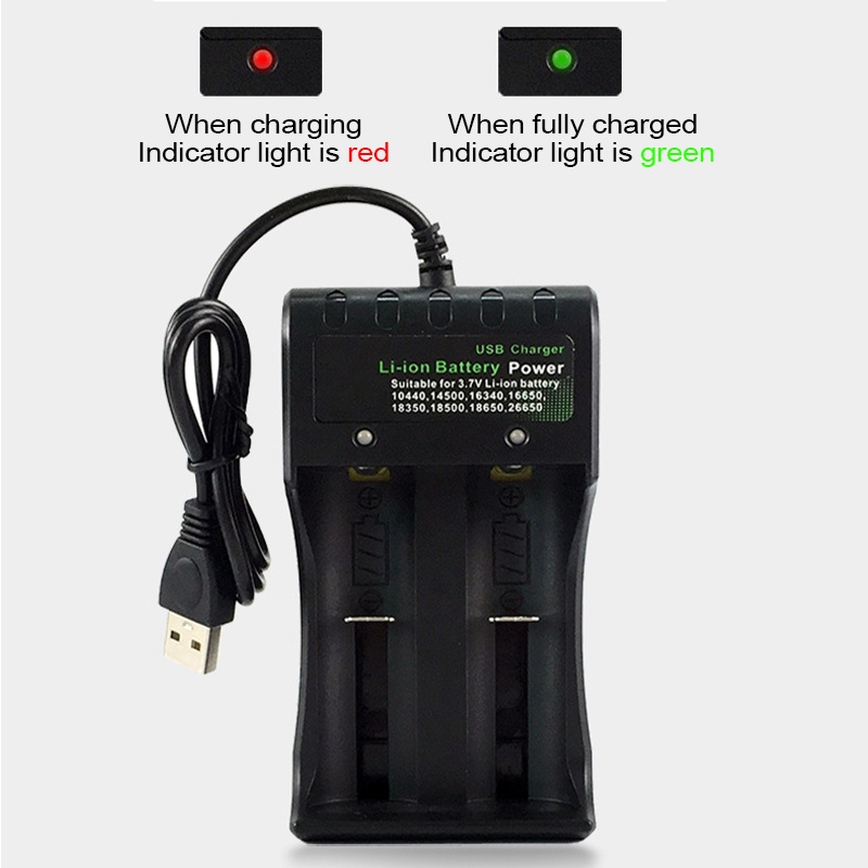 18650 Charger Baterai Semua Jenis Li-Ion 18650 10440 14500 16340 16650 18350 18500  26650 Proteksi ganda cas batere baterai batu batre li ion liion 3,7v Pengisi Daya Serbaguna dengan Input USB Mikro 18650 Battery Charger For 18650 Charging 3.7V Recharge