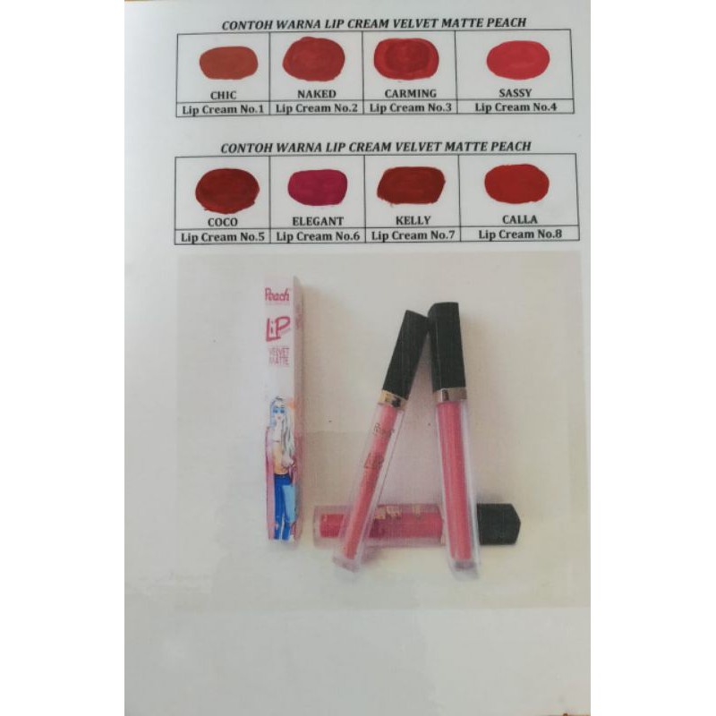 Peach Velvet Matte Lip Cream