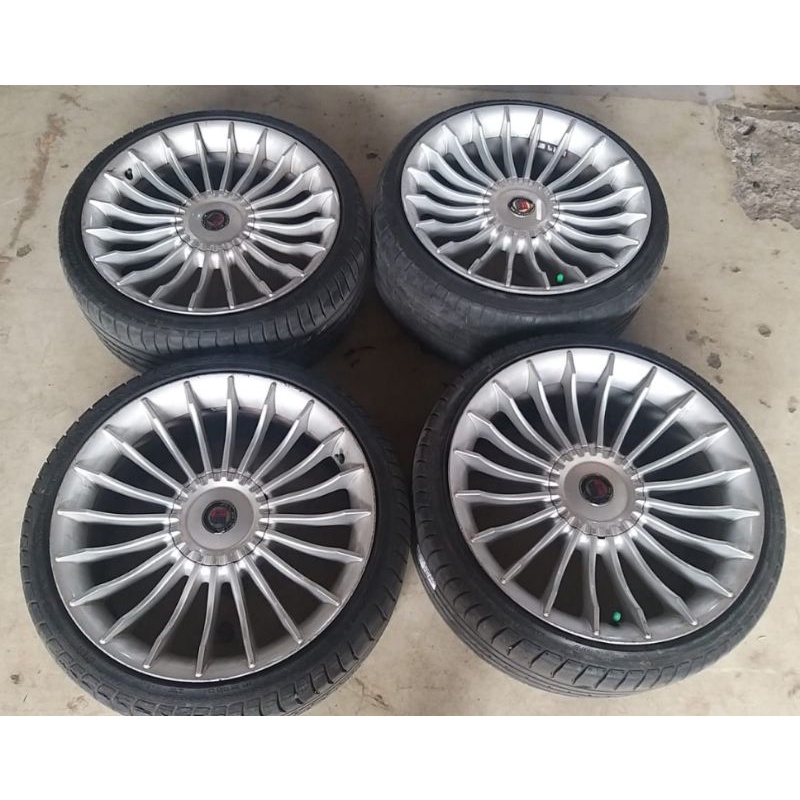 Velg Variasi Pelek Mobil Second Alpina Ring 19x9,5 Pcd 5x120 + Ban Phi 235 35 r19 buat BMW