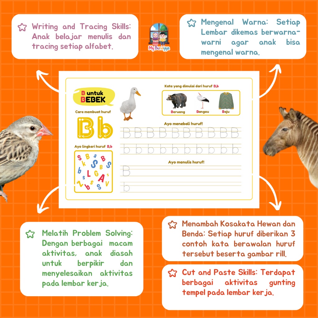 Worksheet Alfabet - Mainan Edukasi