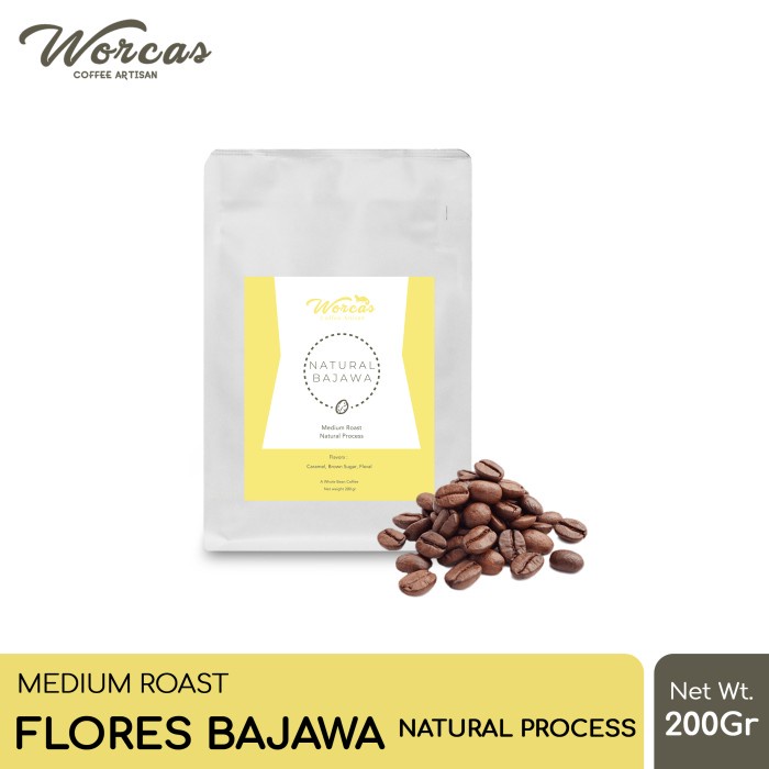 

BAYAR DITEMPAT Kopi Arabica Flores Bajawa "Natural" 200 Gram Medium Roast Biji/Bubuk /KOPI RUBE/KOPI
