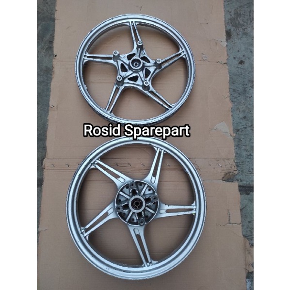 Velg Pelek Racing Kawasaki Athlete Depan Belakang Second Original