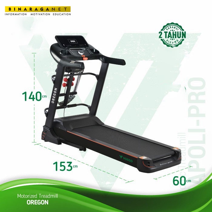 Treadmill Elektrik Oregon Vosgo Alat Fitness