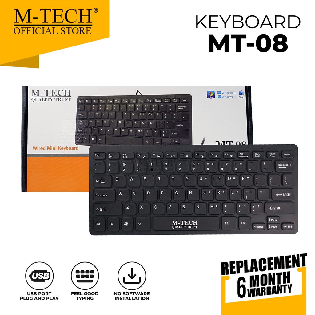 M-Tech Original Keyboard Komputer PC Laptop Multimedia for MT08