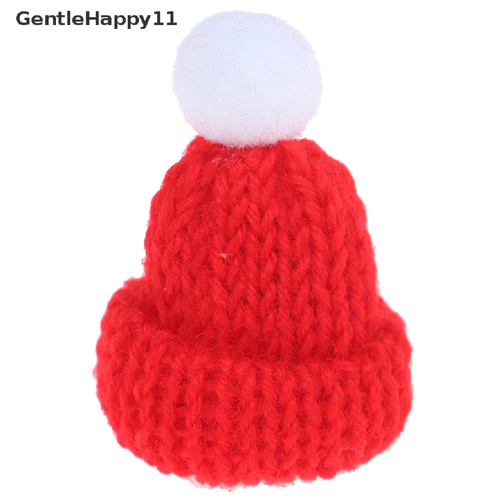 Gentlehappy1per6 1/12rumah Boneka Miniatur Topi Natal+Syal Aksesoris Rumah Boneka Decor id