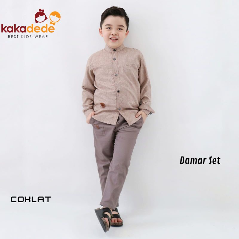 Ready ‼️Setelan Anak Cowok Damar Set by Kakadede